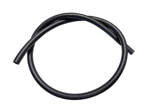 black hose in pretzel circle shape