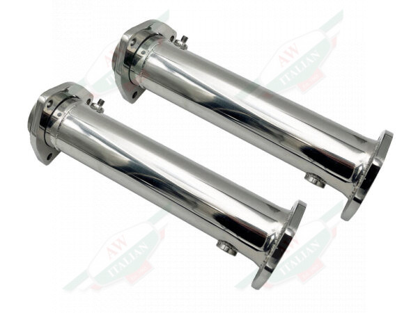 ferrari LA0163SRACEP stainless exhaust pipe with flanges and fittings