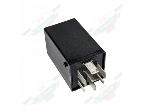 ferrari 171375 black rectangle relay with white letters and metal pins