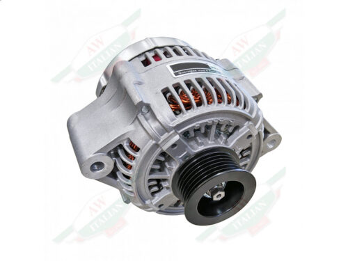 ferrari 193267 alternator grey metal with ridges and ribbed pulley