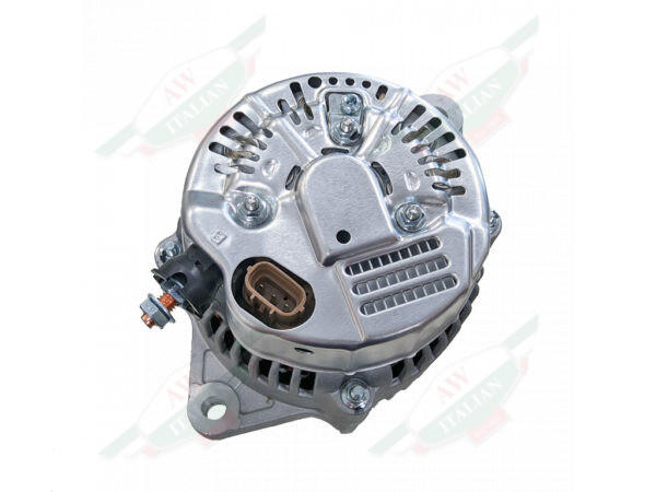 ferrari 193267 alternator grey metal with ridges and ribbed pulley