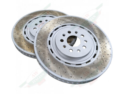 maserati 670217883 metal brake disc rotors with holes