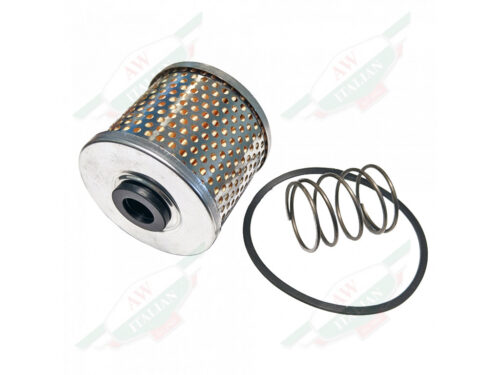 lamborghini 001306247 fuel filter metal cylinder with holes and spring