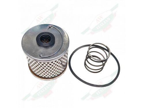 lamborghini 001306247 fuel filter metal cylinder with holes and spring