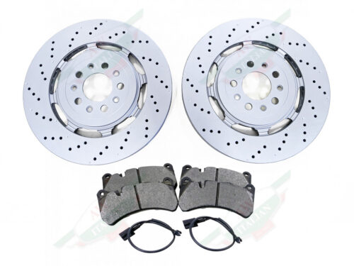 alfa 68309143AAAKIT brake rotor circle discs and grey brake pads with wires
