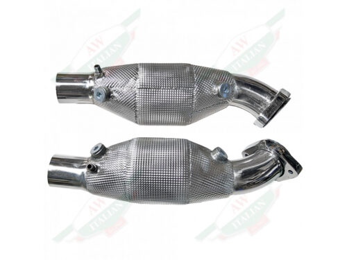 ferrari LA0107CSCAT catalytic converter pair silver pipes
