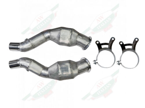 ferrari LA7803CSCAT catalytic converter pair silver pipes
