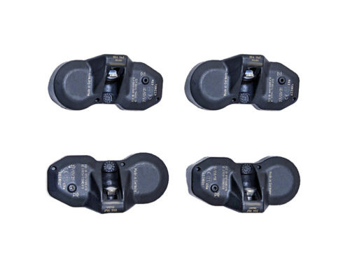 4 black tire pressure sensors