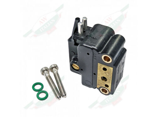 ferrari 70000642 black square module with 2 screws and 2 green rings