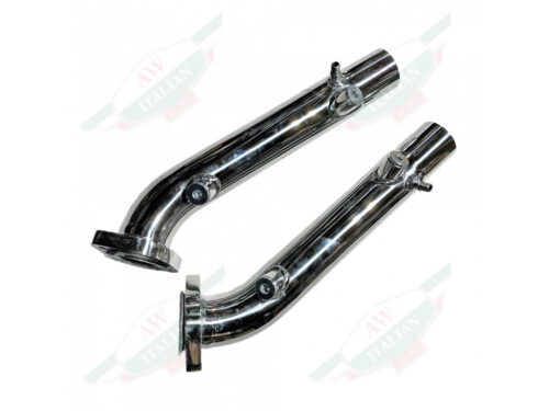 ferrari LA0108RACEP stainless exhaust pipes with flanges