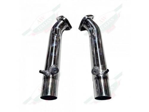 ferrari LA0108RACEP stainless exhaust pipes with flanges