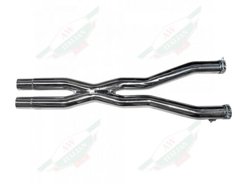 ferrari LA0112CSCENT larini silver exhaust pipes x shape