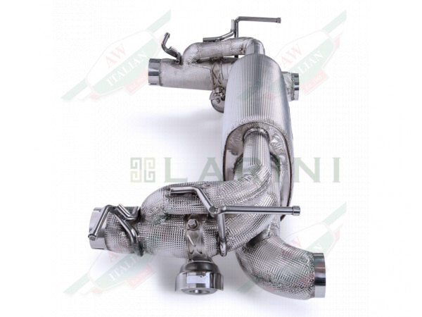 ferrari LA0266GT2A larini muffler silver with pipes