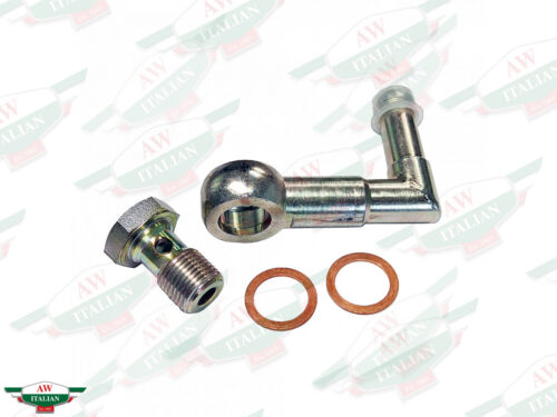 ferrari 133576P 90 degree banjo pipe with bolt and copper washers