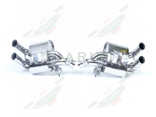 ferrari LA0055CSRSVC polished mufflers with pipes