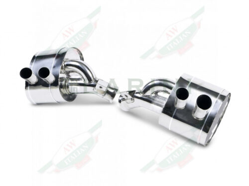 ferrari LA0111SRS polished mufflers with pipes