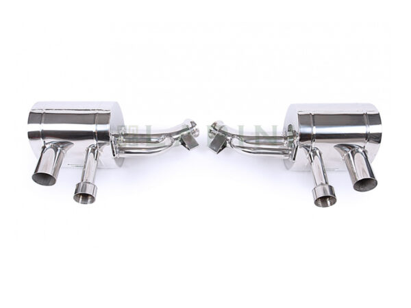 ferrari LA0112SRS polished exhaust mufflers with pipes