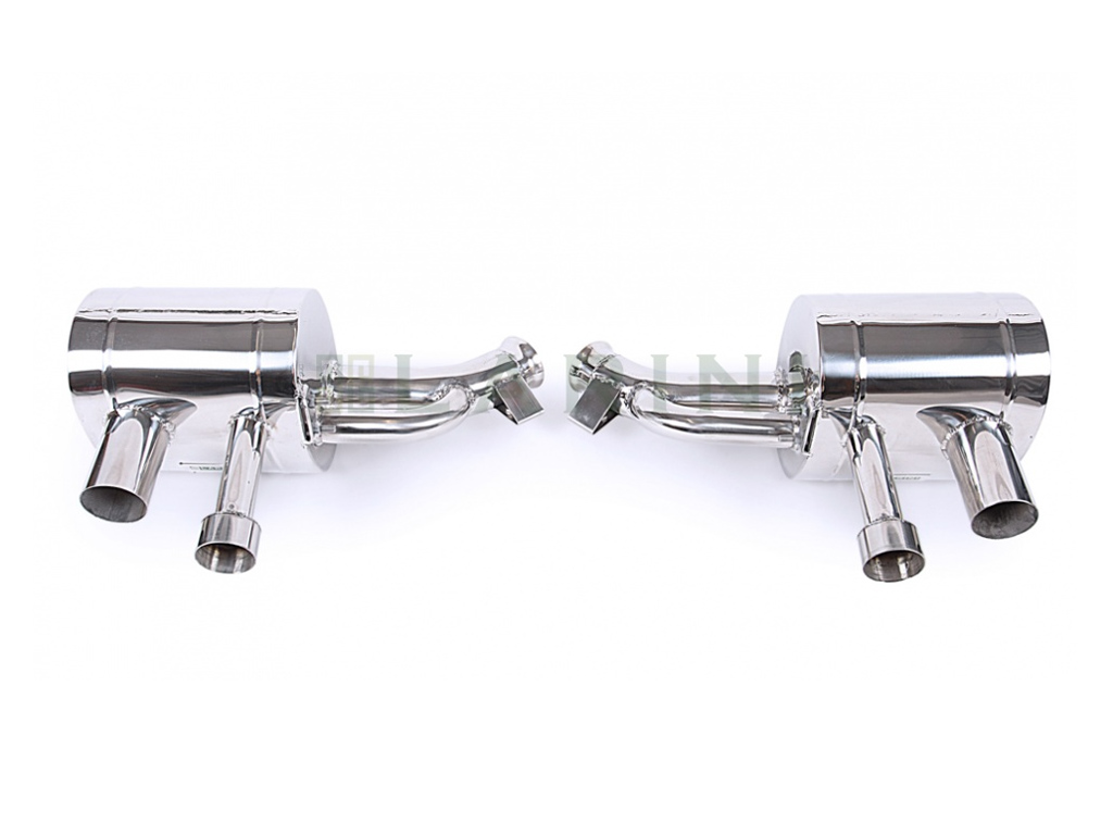 ferrari LA0113SRS polished exhaust mufflers with pipes