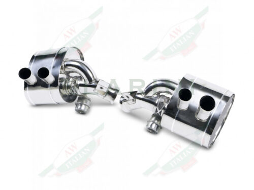 ferrari LA0155CSRSVC polished mufflers with pipes