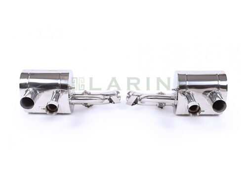 ferrari LA0255CSRSVC polished exhaust mufflers with pipes