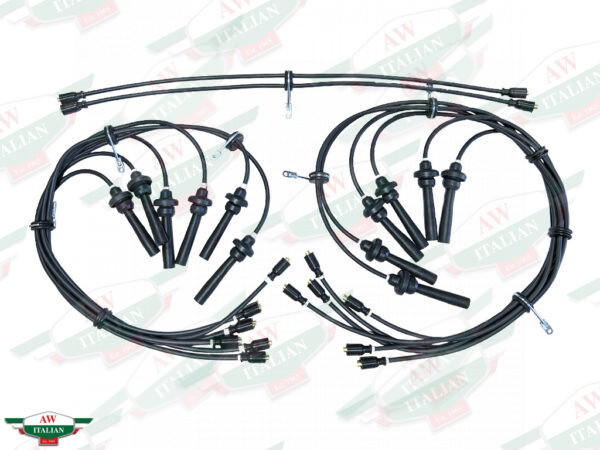 lambo 9990 ignition wires black rubber with plugs