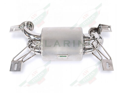 lambo LA0214GT2 polished stainless steel muffler with pipes