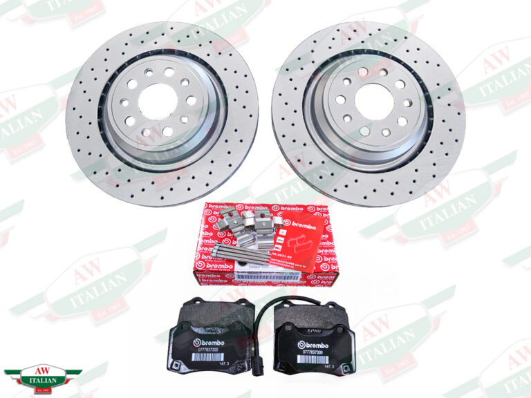 Maserati Rear Brake Pad & Rotor Kit BREMBO 670031597KIT AW Italian