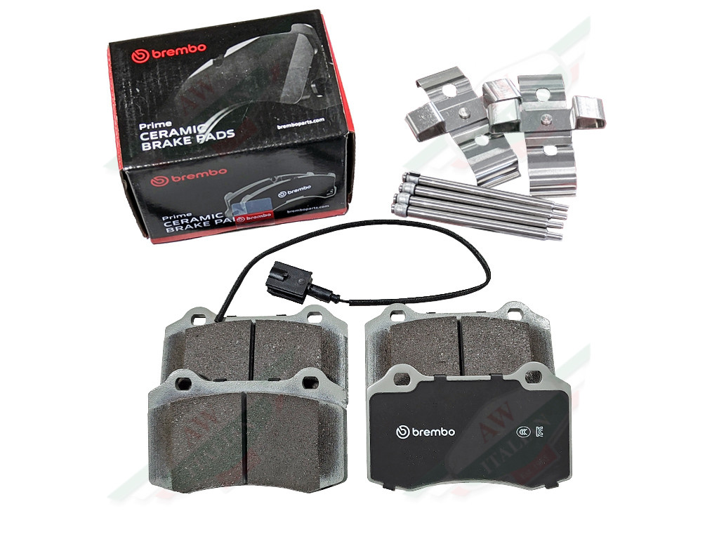 brembo brake pads with wire and black box