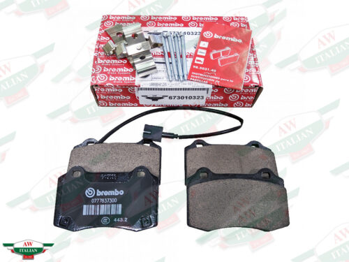 maserati 673010323 brembo brake pads with wire and red box