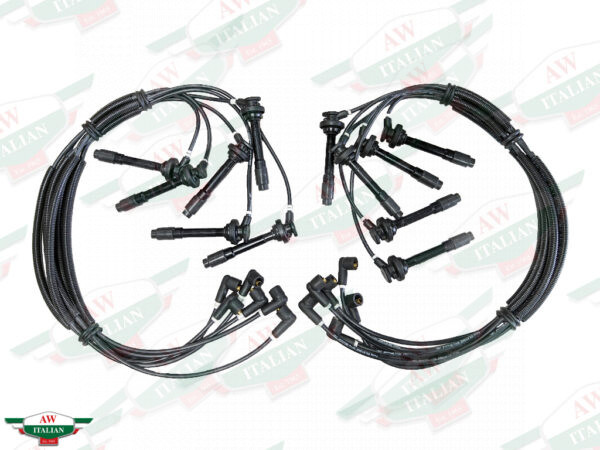 lambo 10342 ignition wires black rubber with plugs