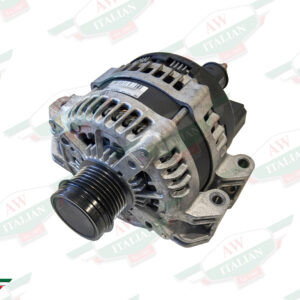 maserati 811433 alternator silver with black ribbed pulley