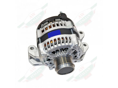 alternator silver with gold ribbed pulley