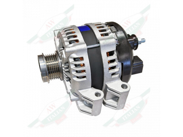 alternator silver with gold ribbed pulley