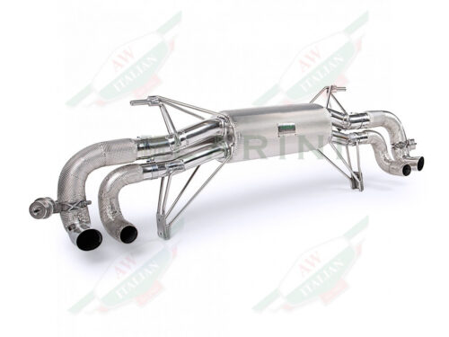 lambo LA0009GT2A exhaust muffler silver pipes