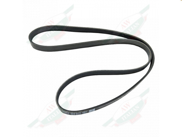 black rubber drive belt