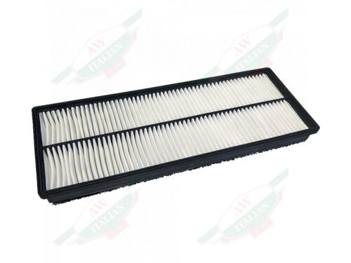 white and black rectangular air filter
