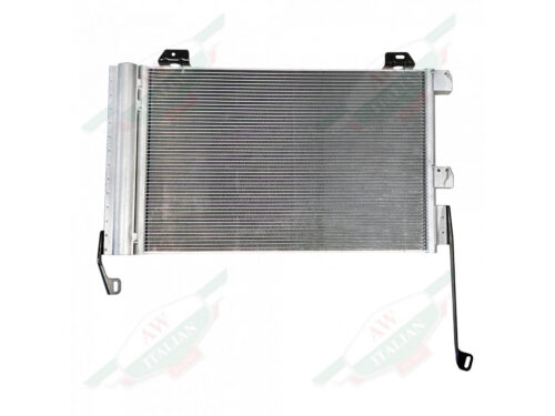 grey aluminum rectangle condenser with black brackets