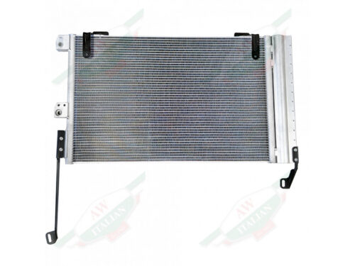 grey aluminum rectangle condenser with black brackets