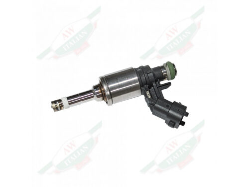 silver metal fuel injector with black plastic plug