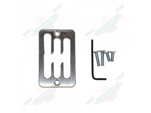 metal shift pattern with L tool and screws