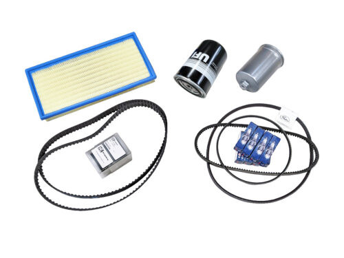 filters and belts and spark plugs