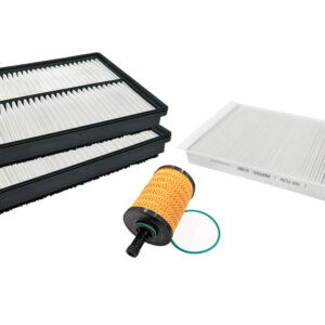 square filters and yellow oil filter with green oring