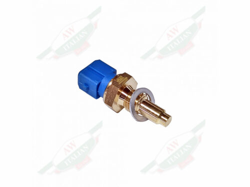 brass sensor with blue connector