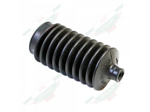 black rubber accordion boot