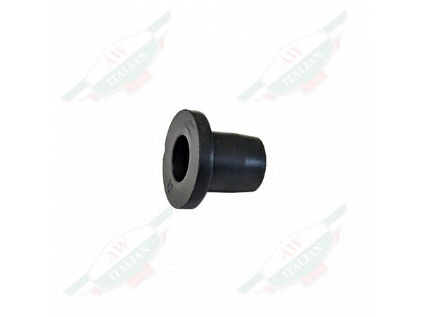 black rubber bushing T shaped with hole through middle