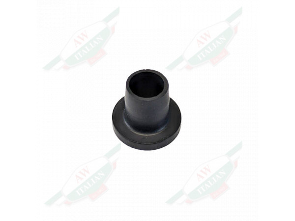 black rubber bushing T shaped with hole through middle