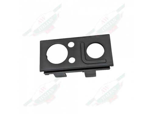 black plastic trim plate with 2 big holes and 2 small holes