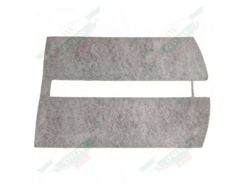 grey fabric rectangles on white background