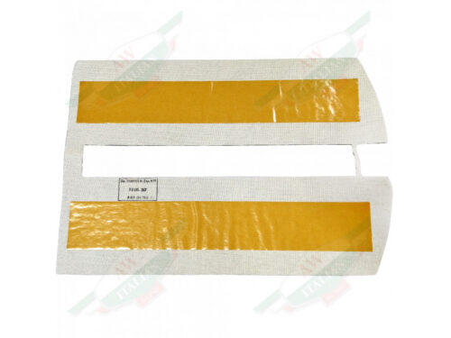 grey fabric rectangles on white background