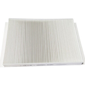 square white pleated paper filter